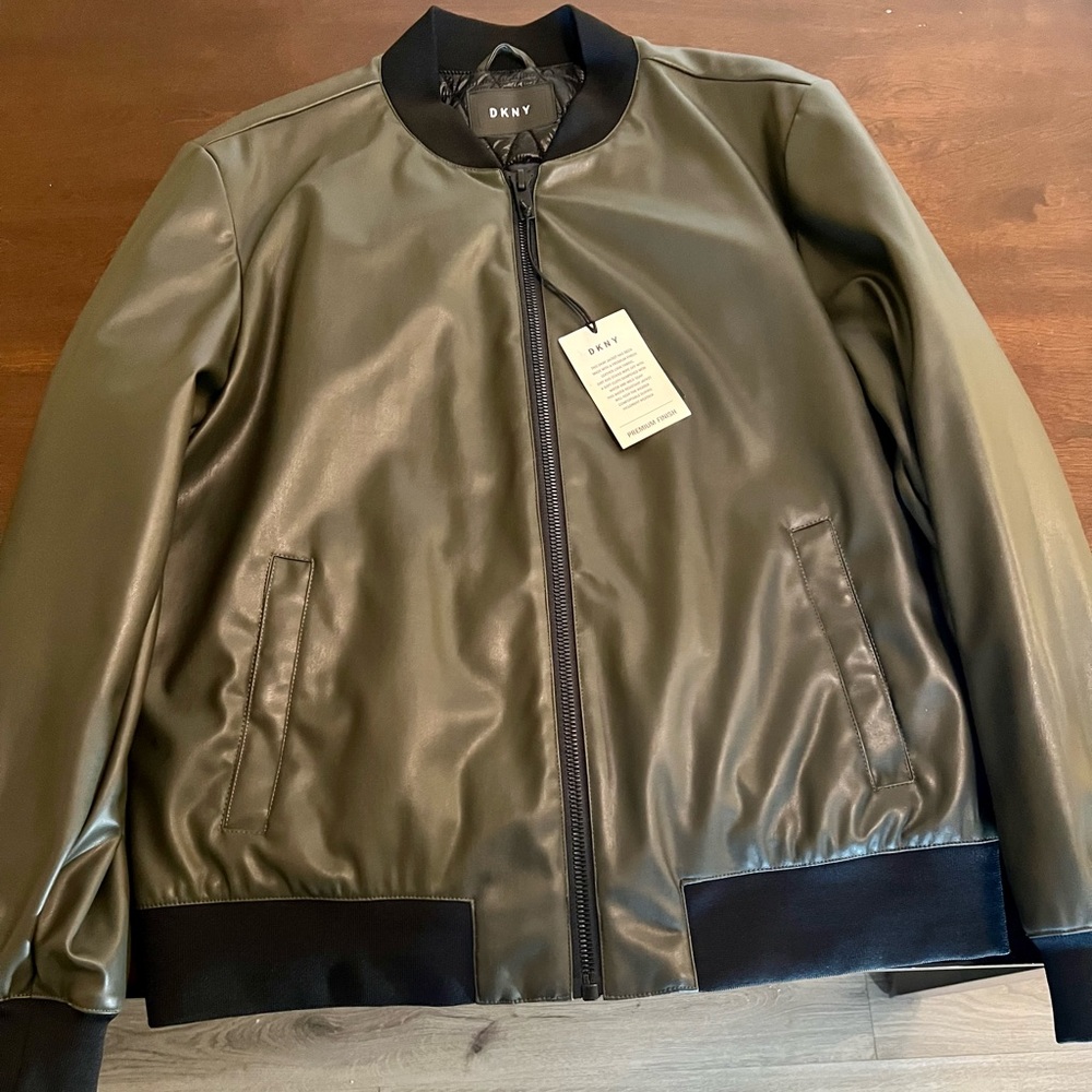 Men DKNY premium finish bomber jacket